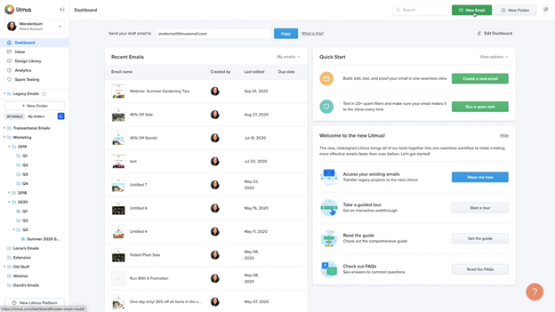 Email marketing flow with Litmus