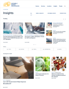 Womble Bond Dickinson new insight portal
